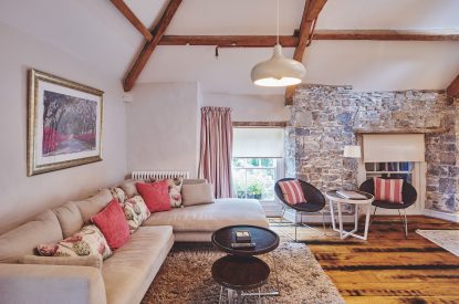 The living room at Lotus Cottage, Vale of Glamorgan