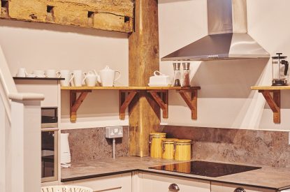 The kitchen at Lotus Cottage, Vale of Glamorgan