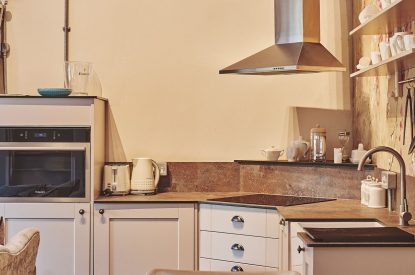 The kitchen at Hollyhock Cottage, Vale of Glamorgan