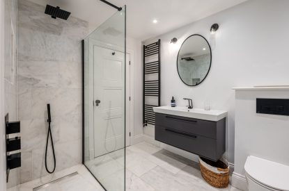 A bathroom at The Bay at Beadnell, Northumberland