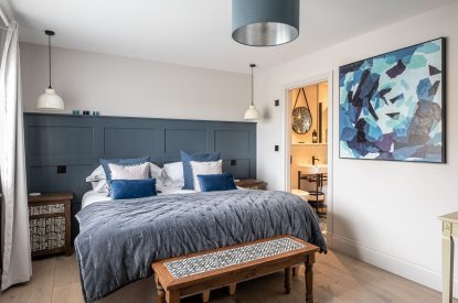 A bedroom at The Bay at Beadnell, Northumberland