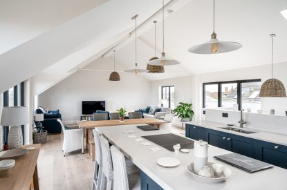 The kitchen at The Bay at Beadnell, Northumberland