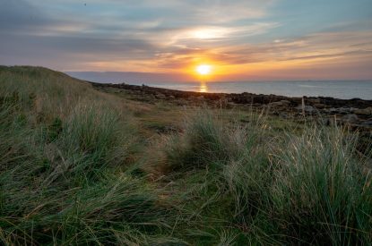 The beach near The Bay at Beadnell, Northumberland