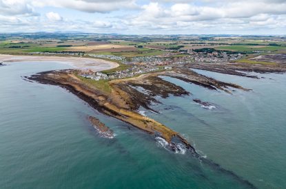 The beach near The Bay at Beadnell, Northumberland