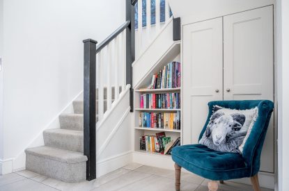 The entrance hall at Sandy Toes, Northumberland