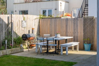 The garden at Sandy Toes, Northumberland