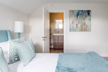 A bedroom at Sandy Toes, Northumberland