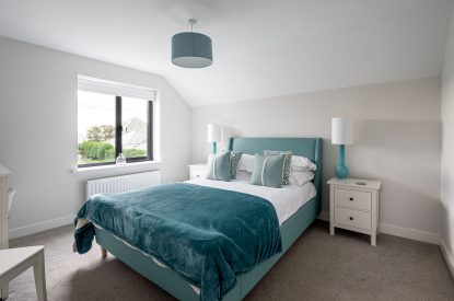 A bedroom at Sandy Toes, Northumberland