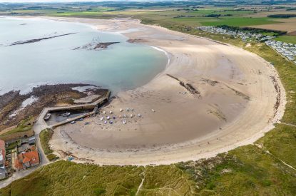 The beach near to Sandy Toes, Northumberland