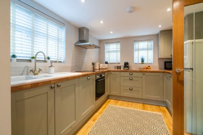 The kitchen at Pilgrim Cottage, Cheshire