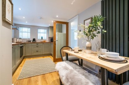 The kitchen/dining room at Pilgrim Cottage, Cheshire