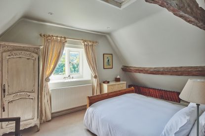 A double bedroom at Withington Grange, Cotswolds 