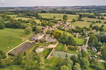 A bird's-eye view of Withington Grange, Cotswolds 