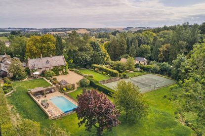 A bird's-eye view of Withington Grange, Cotswolds 