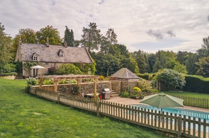 The exterior of Withington Grange, Cotswolds 