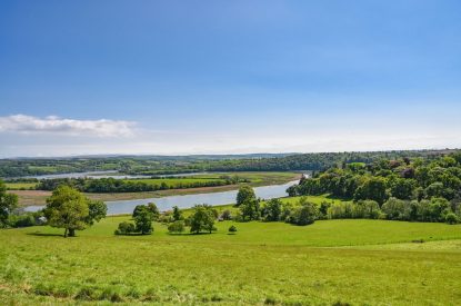 The river view at Cornish Castle, Cornwall