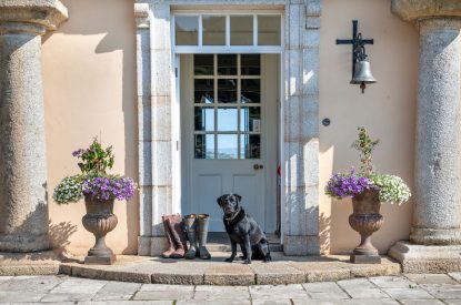 The front door at Cornish Castle, Cornwall