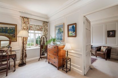 A sitting area at Cornish Castle, Cornwall