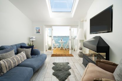 The living room at Waters Dream, Devon