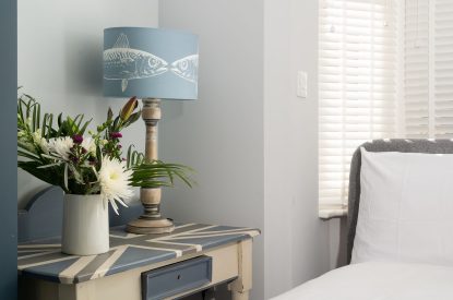 Nautical accessories in the small double bedroom at Waters Dream, Devon