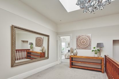 The upstairs hallway at Oakfield, Somerset