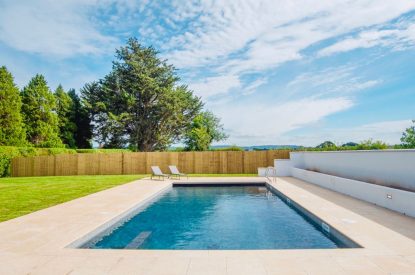 The swimming pool at Oakfield, Somerset