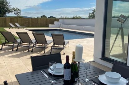 The swimming pool at Oakfield, Somerset