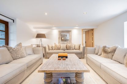 The living room at Rose Walls, Lake District