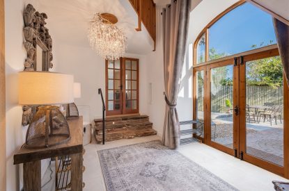 The entrance hall at Rose Walls, Lake District