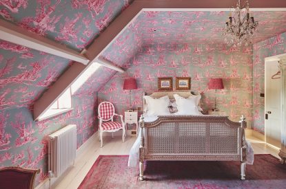 A bedroom at Queen Anne Manor, Vale of Glamorgan