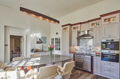 The kitchen at Roupel Estate, Devon