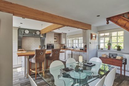 A dining space at Roupel Estate, Devon