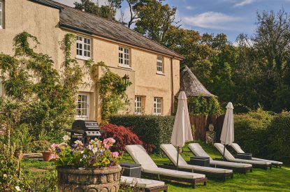 The sun loungers at Roupel Estate, Devon
