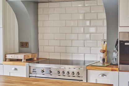 The kitchen at Roupel East Wing, Devon