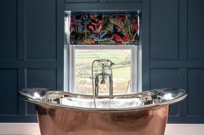 The free standing bath at The Lee, Yorkshire