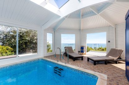 The indoor swimming pool at Seahaven, Devon