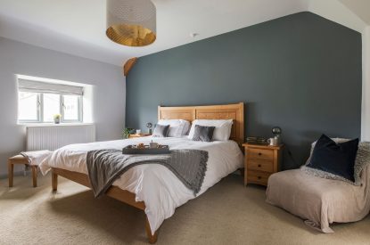 A double bedroom at Padstone Manor, Cornwall