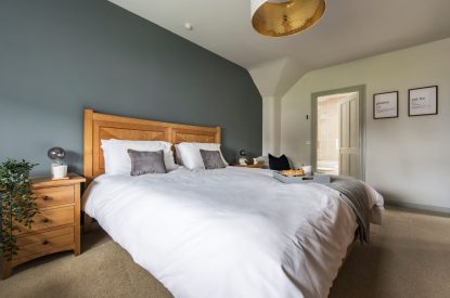A double bedroom at Padstone Manor, Cornwall