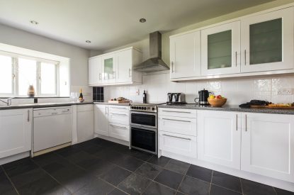 The kitchen at Padstone Manor, Cornwall