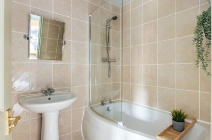 A bathroom at The Mill, Cornwall