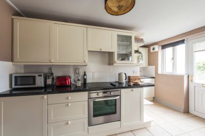 The kitchen at The Nooke, Cornwall