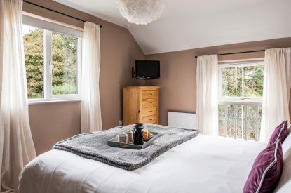 The double bedroom at The Nooke, Cornwall