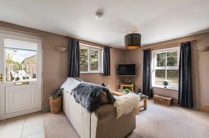 The living room at The Nooke, Cornwall