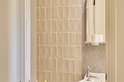 A bathroom at Ty Alice, Gower