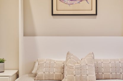 A bedroom at Ty Alice, Gower