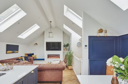 The living space at Ty Alice, Gower