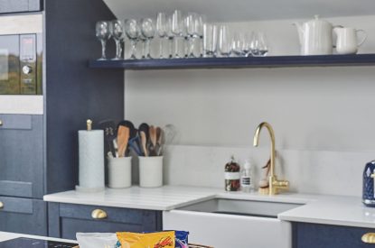 The kitchen at Ty Alice, Gower