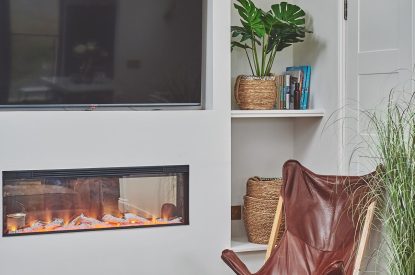 The living room at Ty Alice, Gower