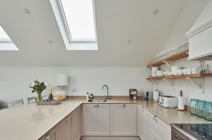 The kitchen at Ty Florence, Gower