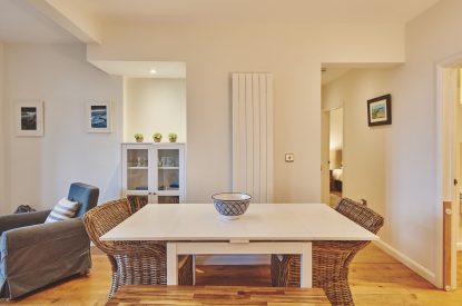 The dining room at Ty Gwawr, Gower